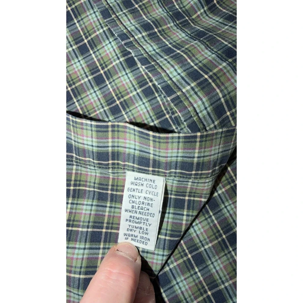 Ralph Lauren Classic Fit Plaid Button Down‎ Shirt Men's L Preppy Casual Pony
